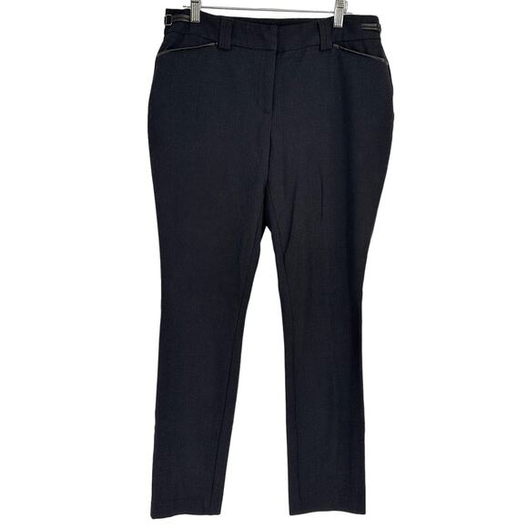Ricki’s Blue & Black Trip Trouser Slacks Size 8 - Picture 1 of 7